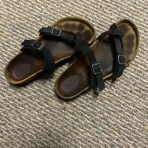 Birkenstock Mayari Sandals Black Oiled Leather 38